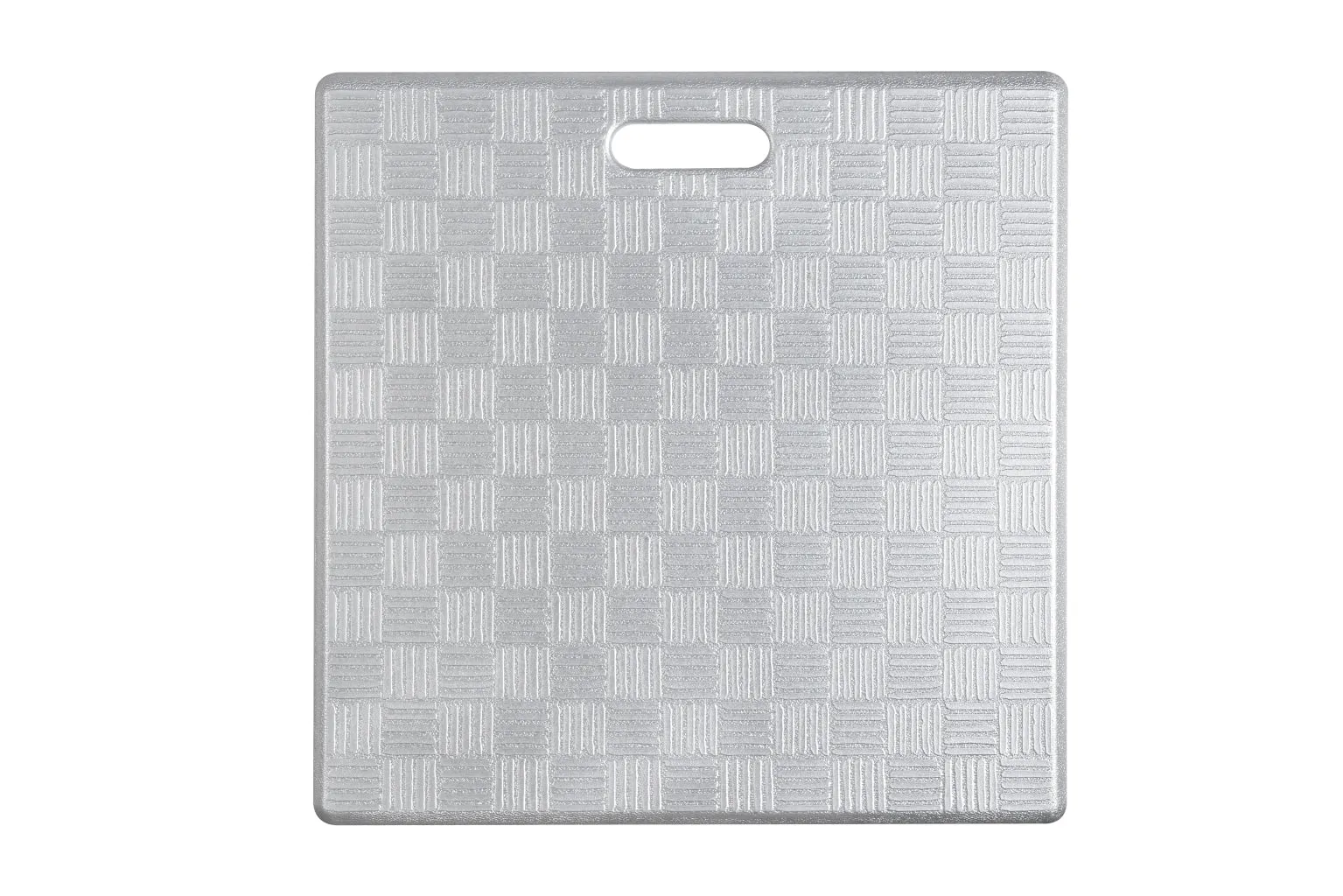 # 18001-21 Anti-Fatigue, Ergonomically Engineered, Non-Toxic, Non-Slip, Waterproof, All-Purpose PU Floor Mat, Basket Weave Pattern, 20" x 20" x .62" thickness, Silver Color (1 Pack)