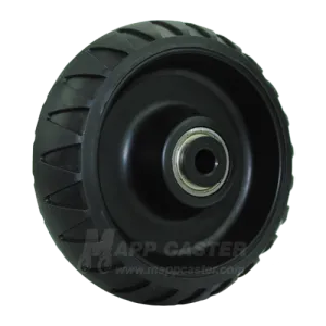 6" x 2" Rugged Thermoplastic Rubber Wheel (1/2" ID) - 550 Lbs Capacity