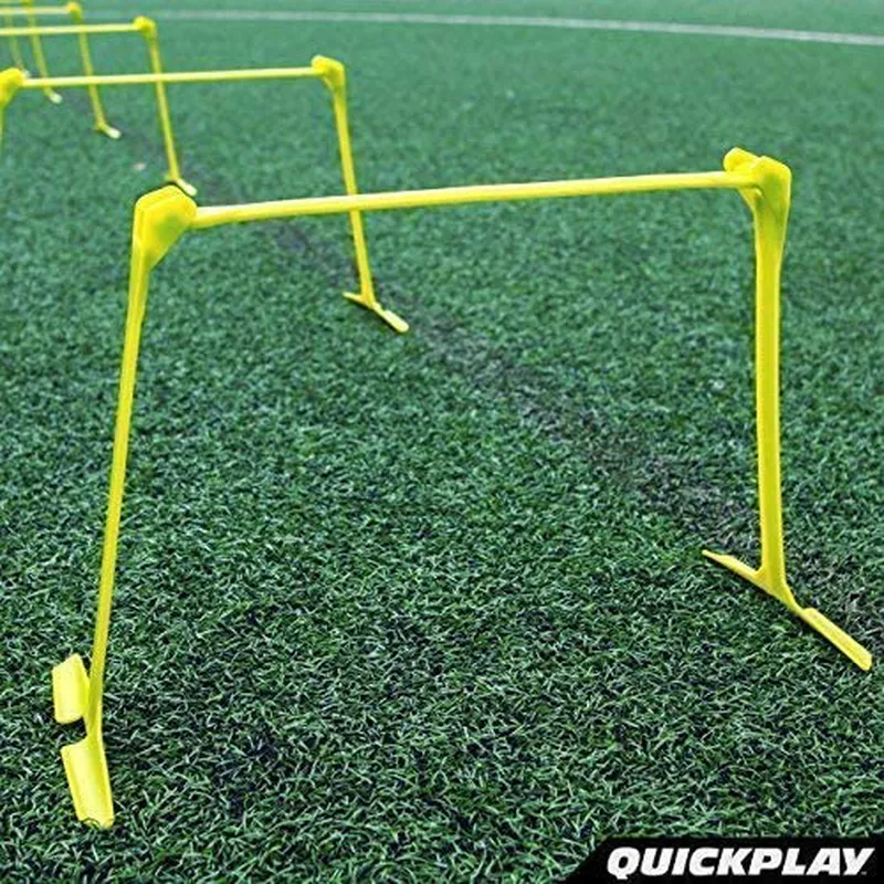 Adjustable Height: 6", 9"   12" All-in-One Speed Hurdles (Set of 6) Speed Training Hurdles, Agility Hurdles and Plyometric Hurdles