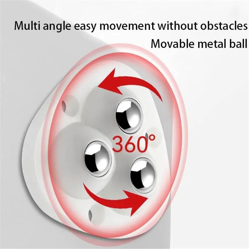 AMENDAS 360° adhesive mini swivel wheels furniture moving wheel casters Table Roller For Furniture Movement Wheels for Kitchen Appliances Moving Coffee Maker Air Fryer Mixer 4 Pcs