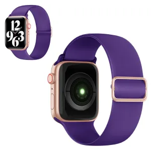 Apple Watch 44mm adjustable silicone watch strap - Purple