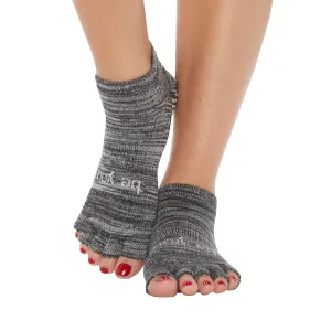 Be You Marbled Half Toe Grip Socks - Ash (Barre / Pilates)