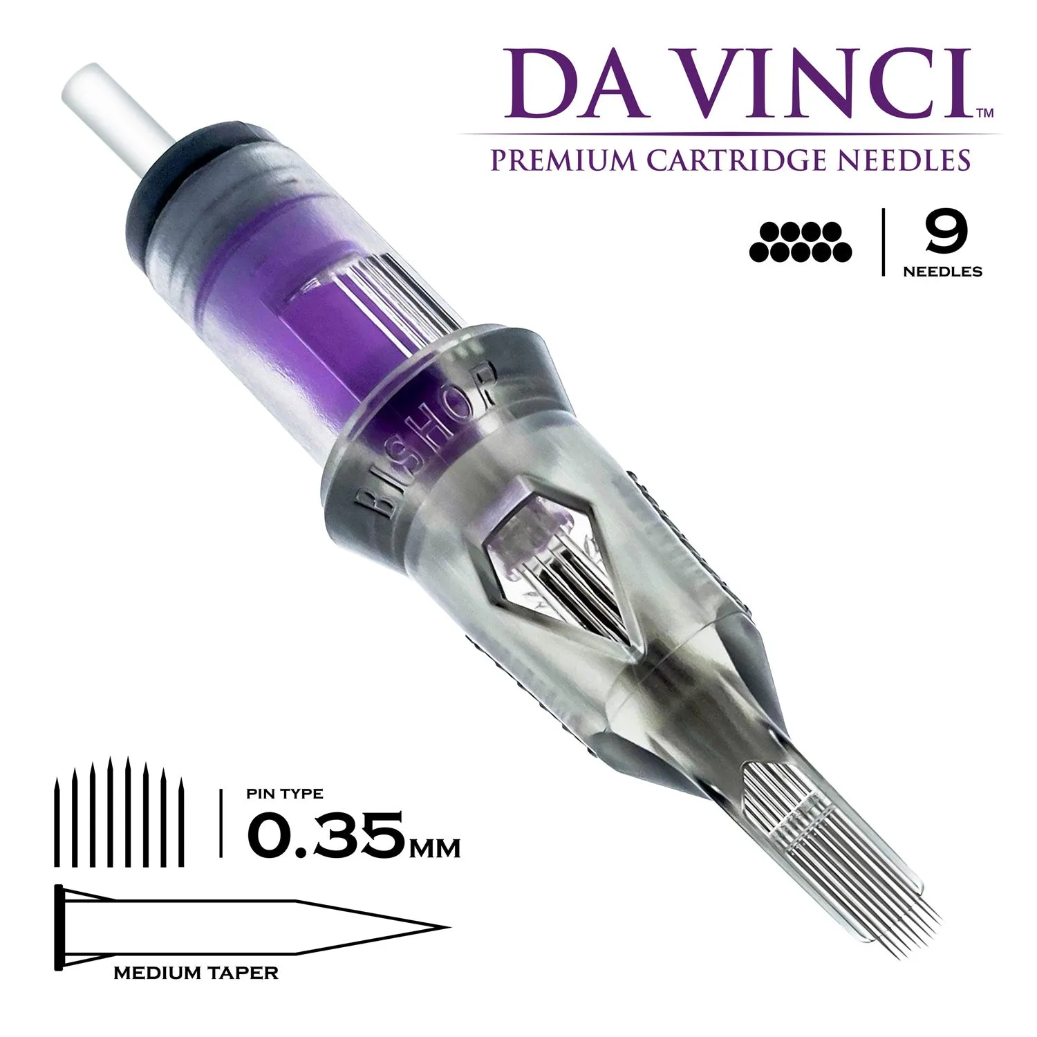 Bishop Da Vinci V2 Cartridges - #12 Curved Magnum Medium Taper