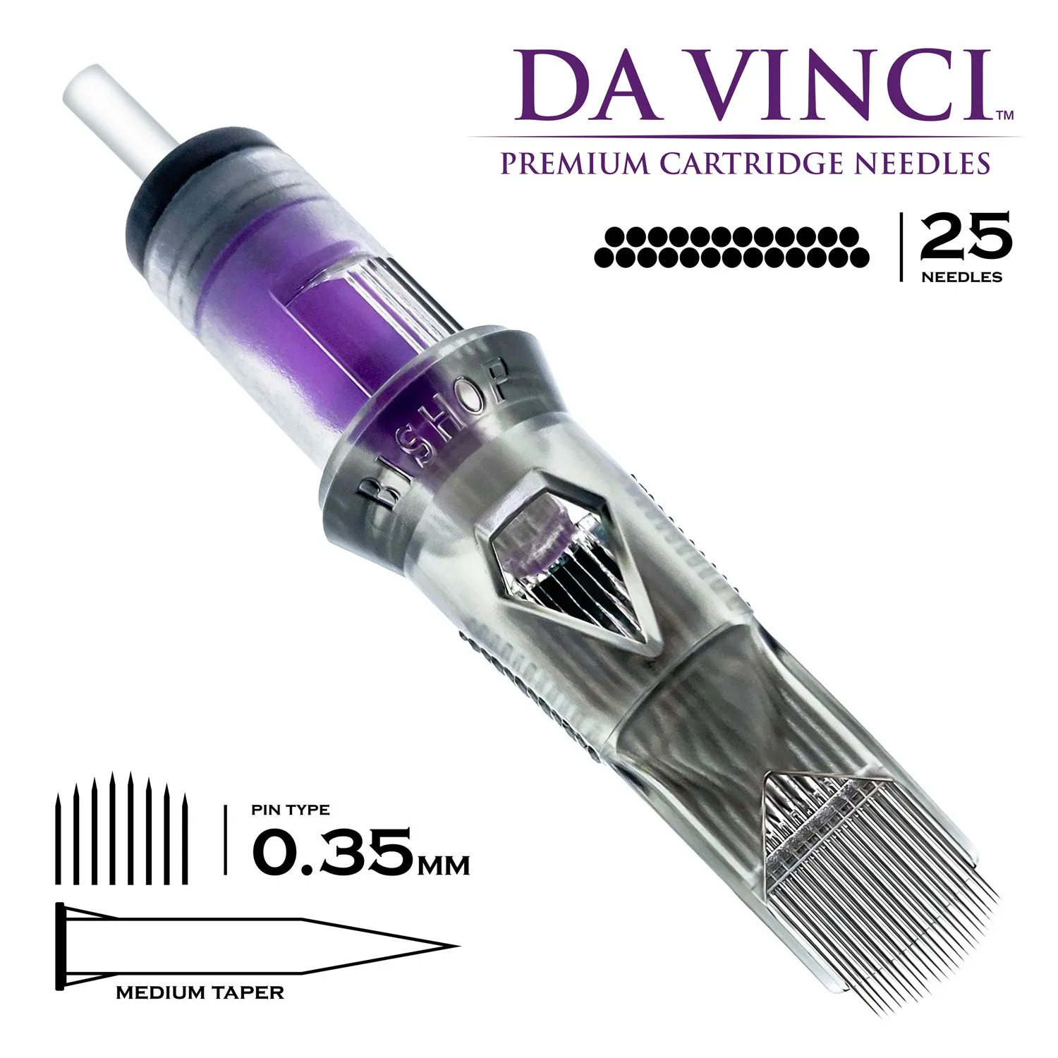 Bishop Da Vinci V2 Cartridges - #12 Curved Magnum Medium Taper