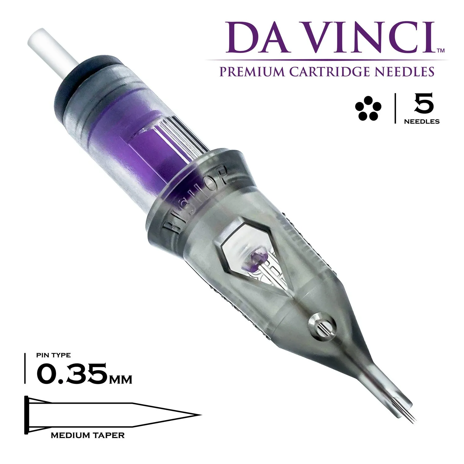 Bishop Da Vinci V2 Cartridges - #12 Round Shader Medium Taper