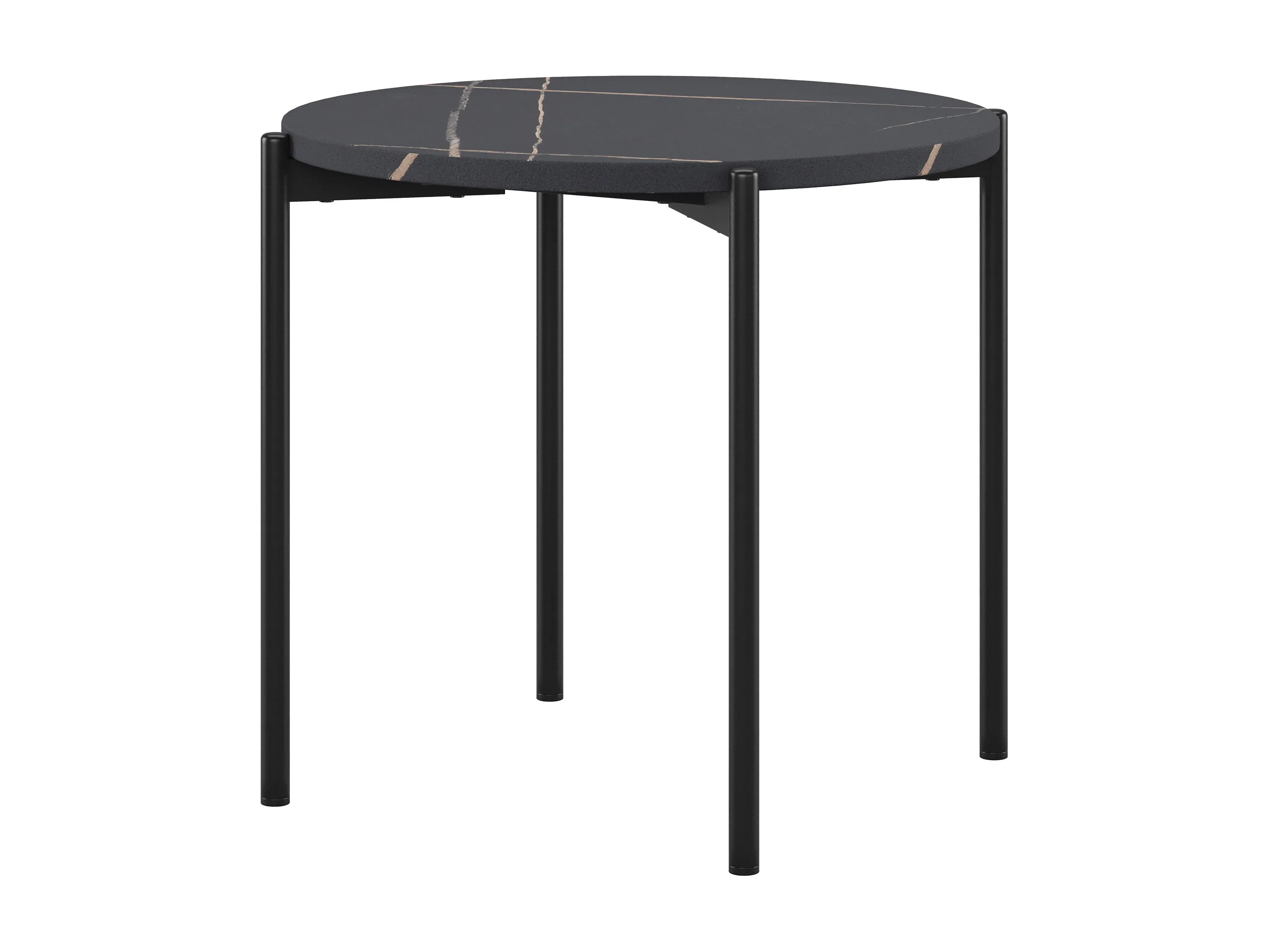 Black Marble Coffee Table Set