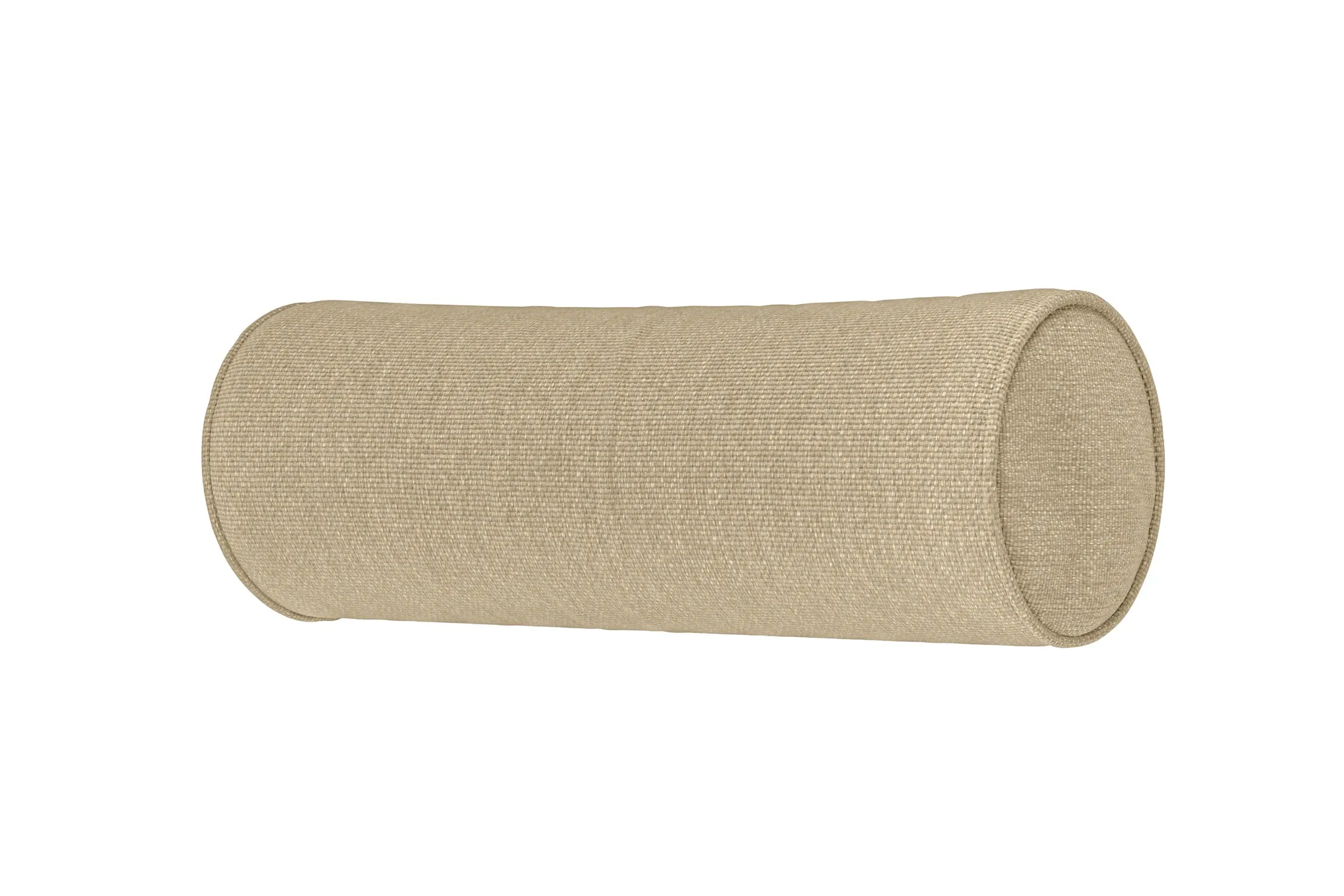 Bolster Cushions 55 x 20 cm Beige Linen Fabric