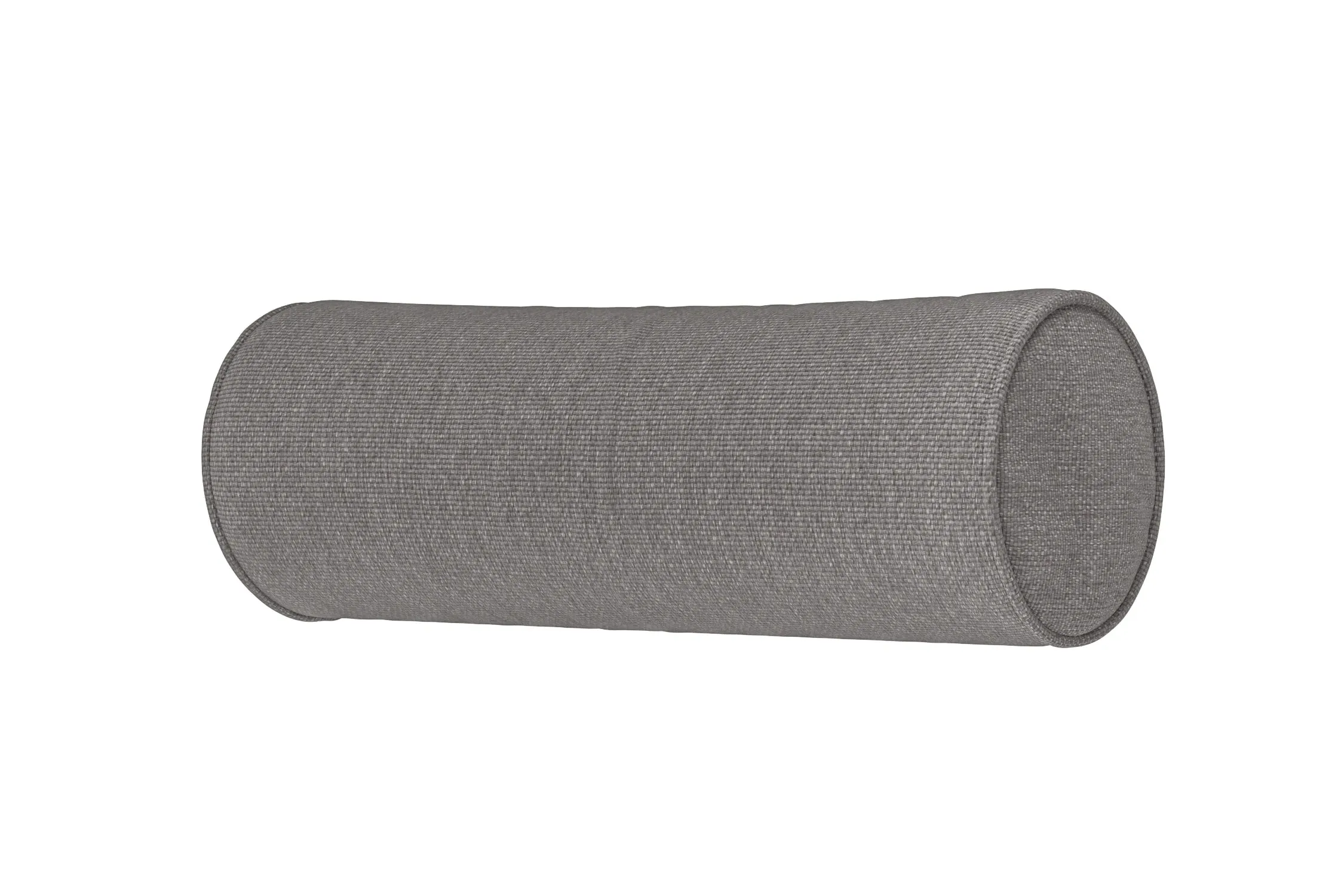 Bolster Cushions 55 x 20 cm Grey Linen Fabric