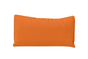 Bolster Cushions 55 x 20 cm Orange Leather