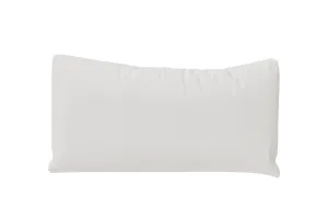 Bolster Cushions 55 x 20 cm White Leather