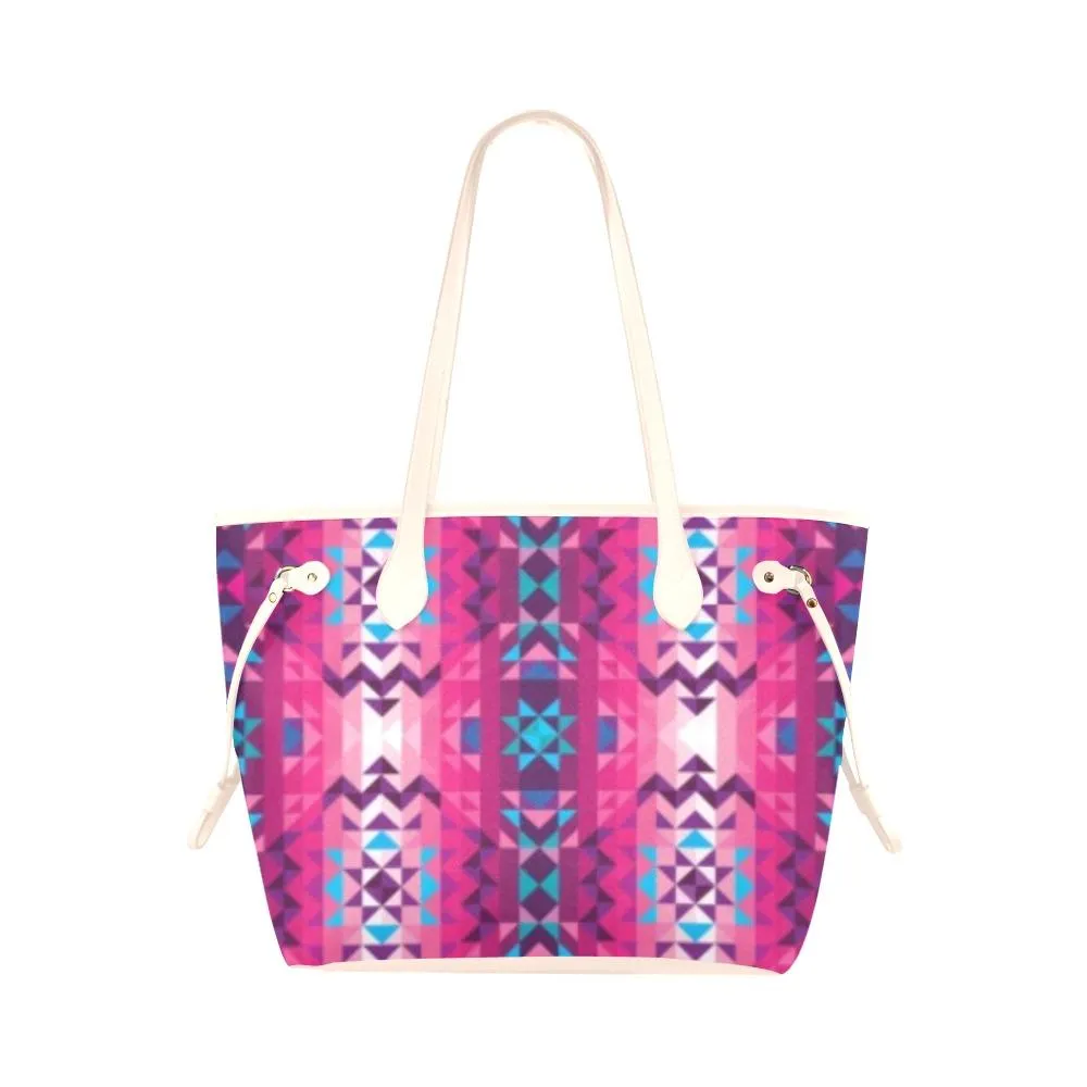 Bright Wave Clover Canvas Tote Bag