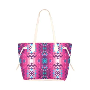 Bright Wave Clover Canvas Tote Bag