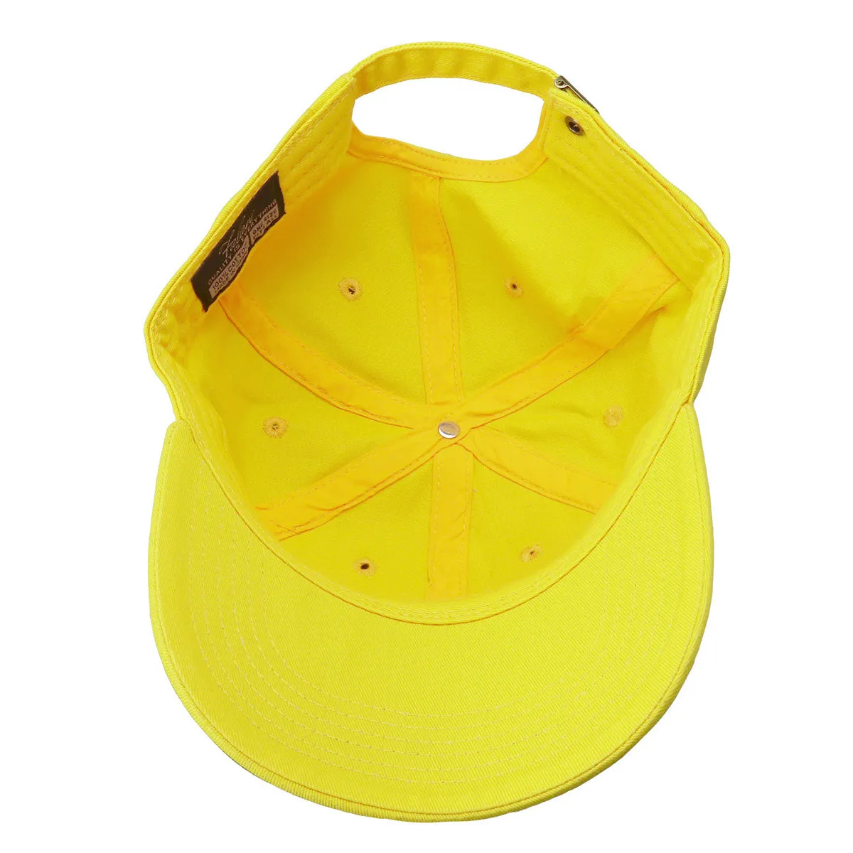 Classic Baseball Cap Soft Cotton Adjustable Size - Yellow