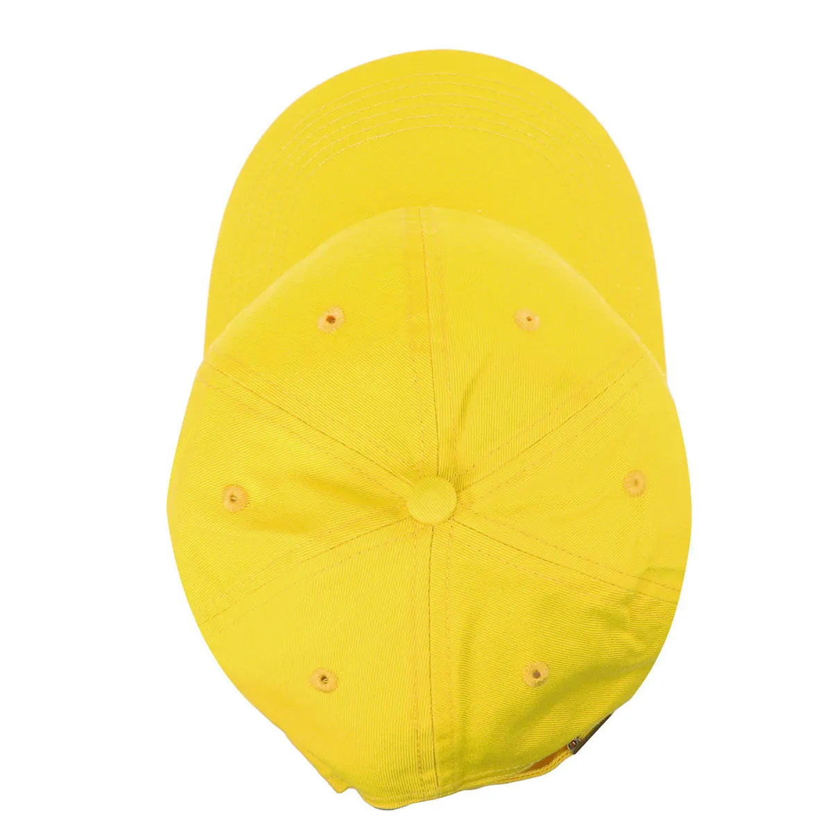 Classic Baseball Cap Soft Cotton Adjustable Size - Yellow