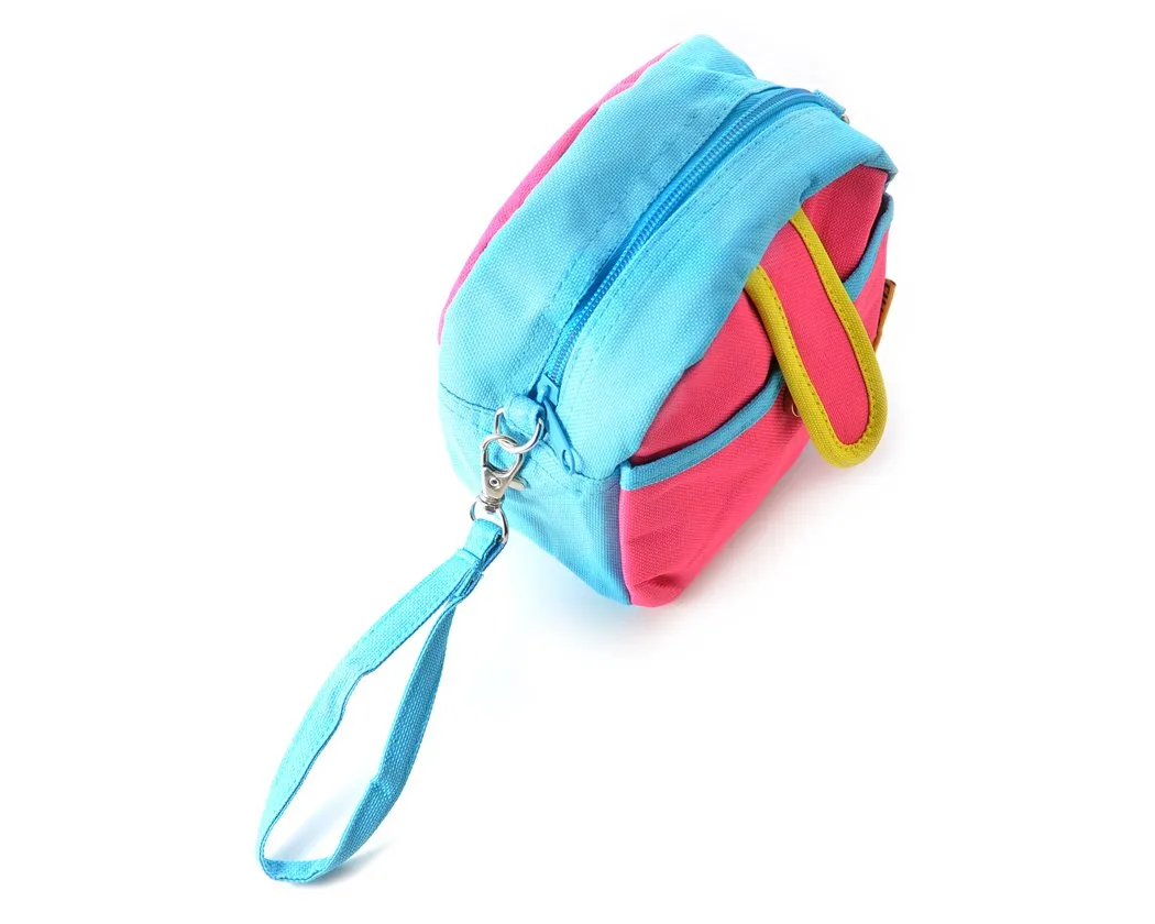 Colorful Zipper Camera Pouch for Fujifilm Instax Mini - Pink &amp; Blue