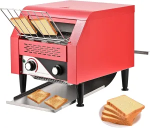 Commercial Toaster, Electric Heavy Duty 304 Foodgrade Stainless Steel Toaster 2.2KW 110V 300 PCS/Hour