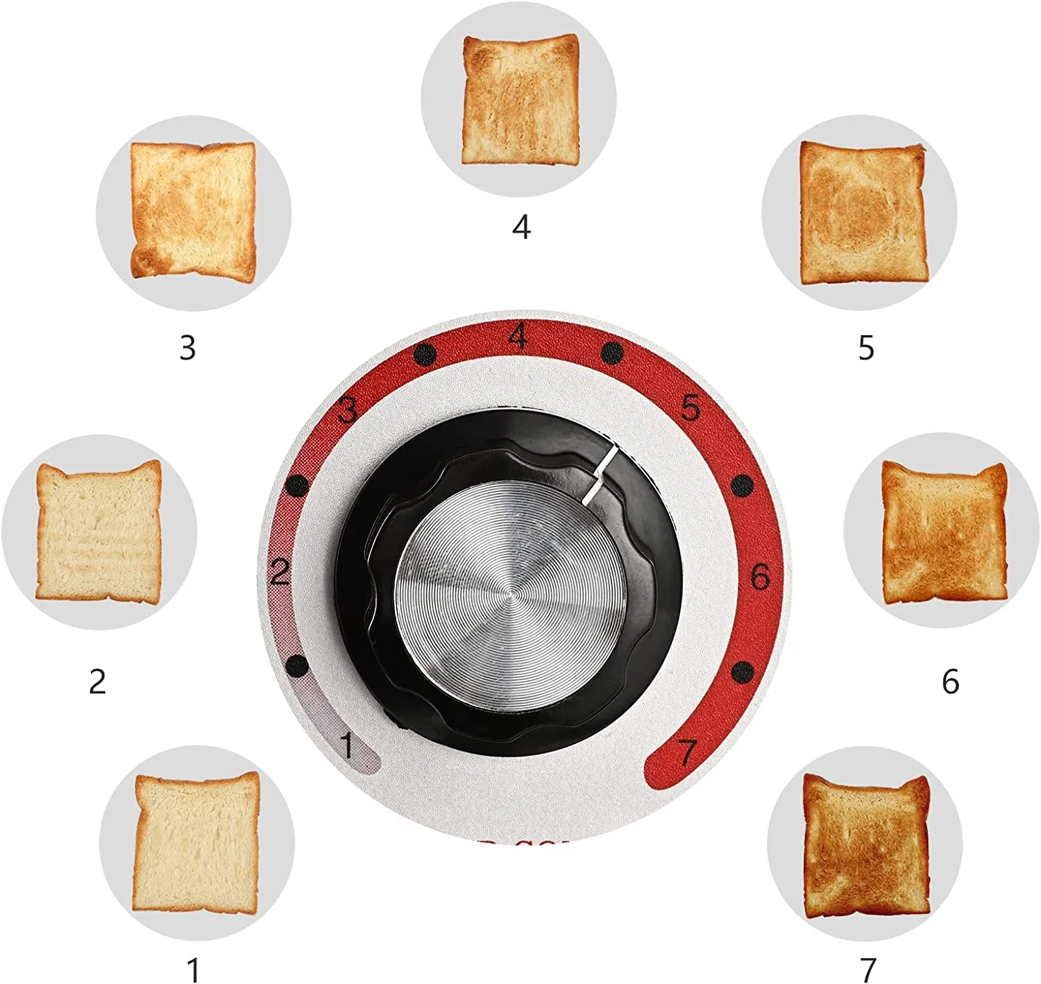 Commercial Toaster, Electric Heavy Duty 304 Foodgrade Stainless Steel Toaster 2.2KW 110V 300 PCS/Hour