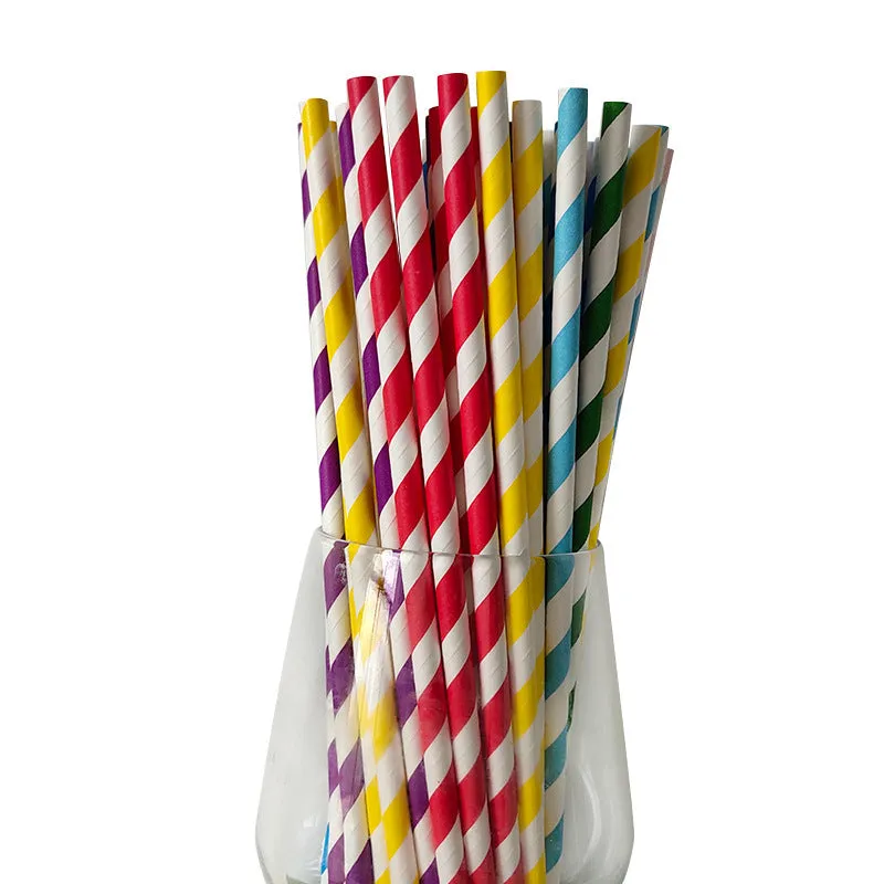 Creative Simple Portable Home Color Paper Straws