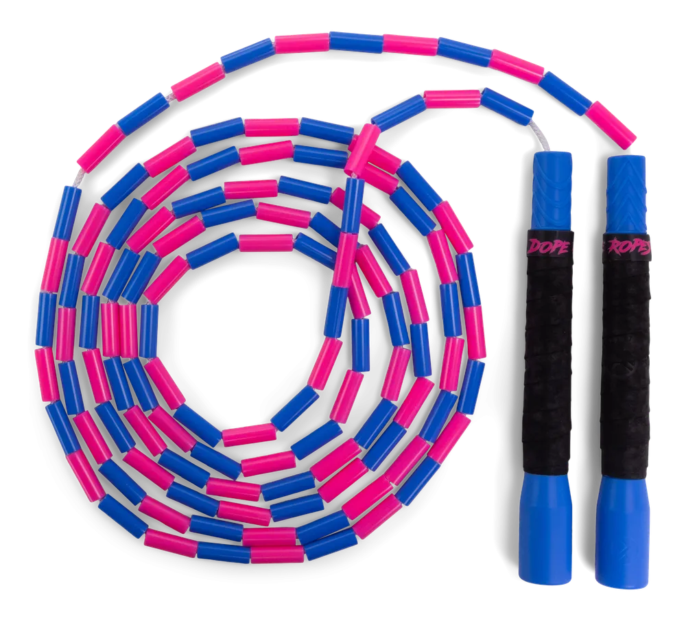 Dope Ropes Long Handle Beaded Jump Rope