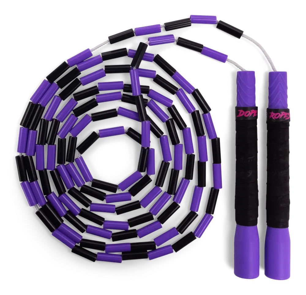 Dope Ropes Long Handle Beaded Jump Rope