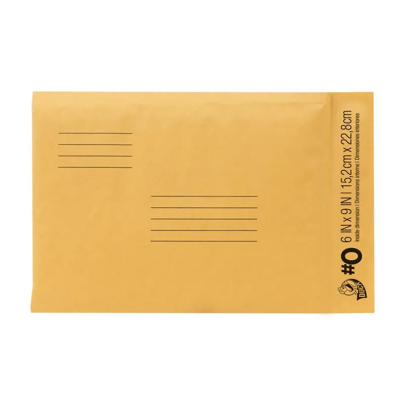 Duck 6 in. W X 9 in. L No. 0 Beige Padded Envelope 1 pk