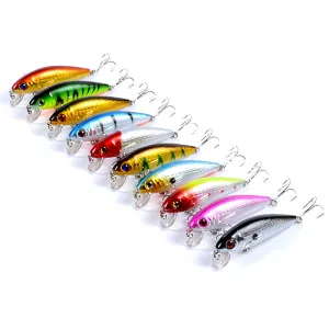 Durable 10x 7.2cm Fishing Lures, Saltwater/Freshwater