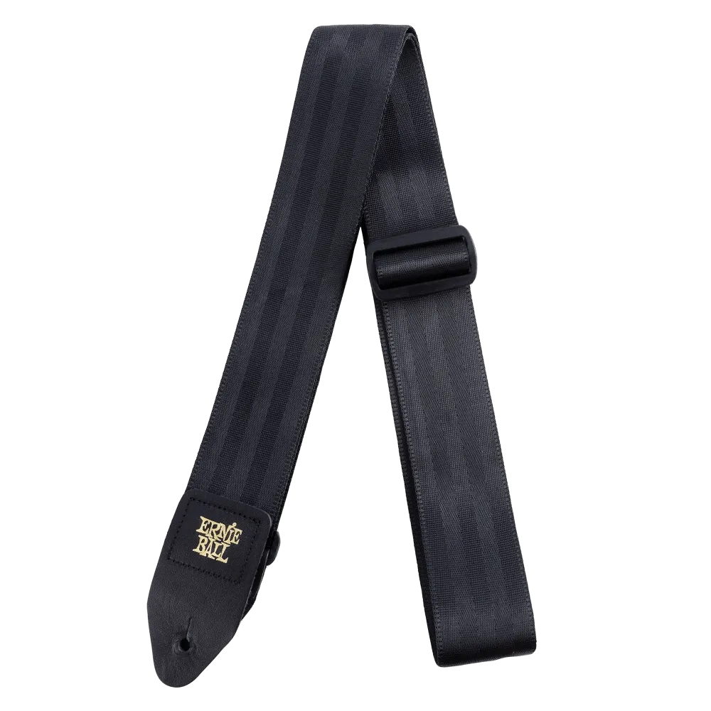 Ernie Ball 4139EB Seatbelt Webbing Guitar Strap (Black) - 2"