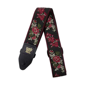 Ernie Ball 4142EB Red Rose Jacquard Guitar Strap