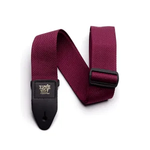 Ernie Ball Burgundy Polypro Guitar Strap