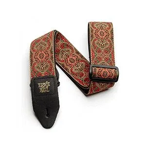 Ernie Ball Crimson Paisley Jacquard Strap