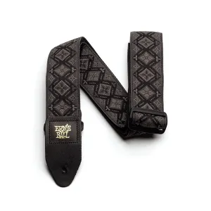 Ernie Ball E4093 Jacquard Strap - Regal Black | Guitar Straps | P04093