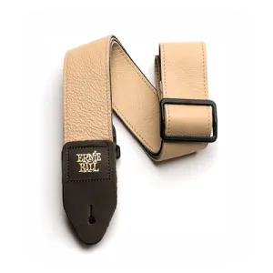 Ernie Ball Strap Tri Glide Tan 2" Leather Strap