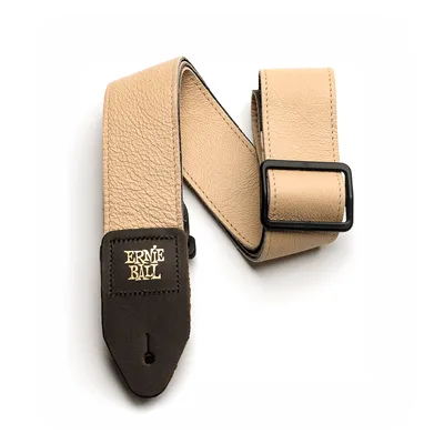 Ernie Ball Strap Tri Glide Tan 2" Leather Strap