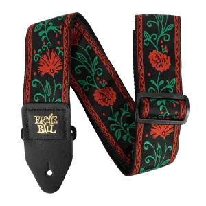 Ernie Ball Western Roseclassic Jacquard Guitar/Bass Strap -