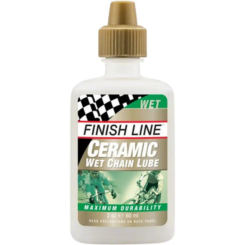 Finish Line Ceramic Wet Bike Chain Lube - 2 fl oz, Drip