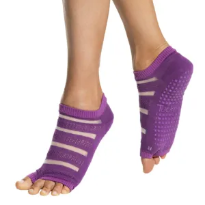 Flow Grip Socks - Amethyst Sheer Stripe (Barre / Pilates)