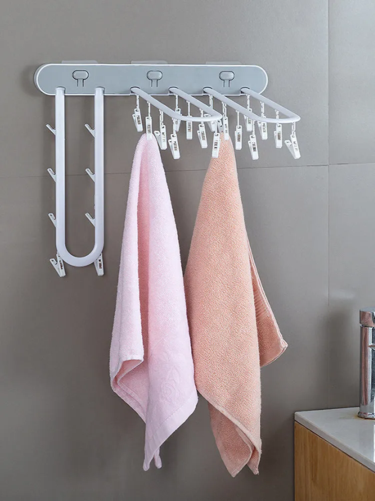 Foldable Socks Hanger Rack Clothespin Underwear Hanging Rack Drying