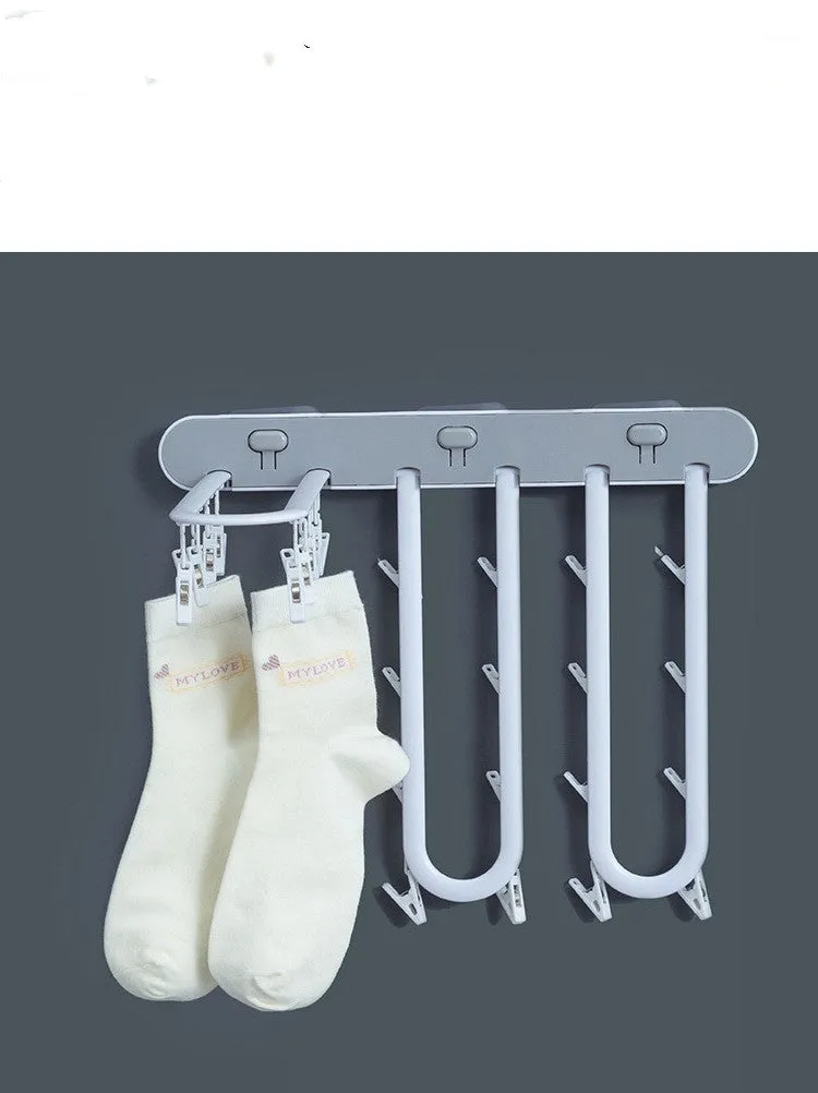 Foldable Socks Hanger Rack Clothespin Underwear Hanging Rack Drying