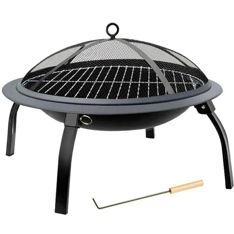 Folding BBQ Grill Outdoor CampStove Portable Barbecue Grill Household Charcoal Heating Brazier Charcoal Stove Indoor Roasting Stove