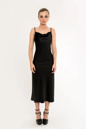 Gia Slip dress - black