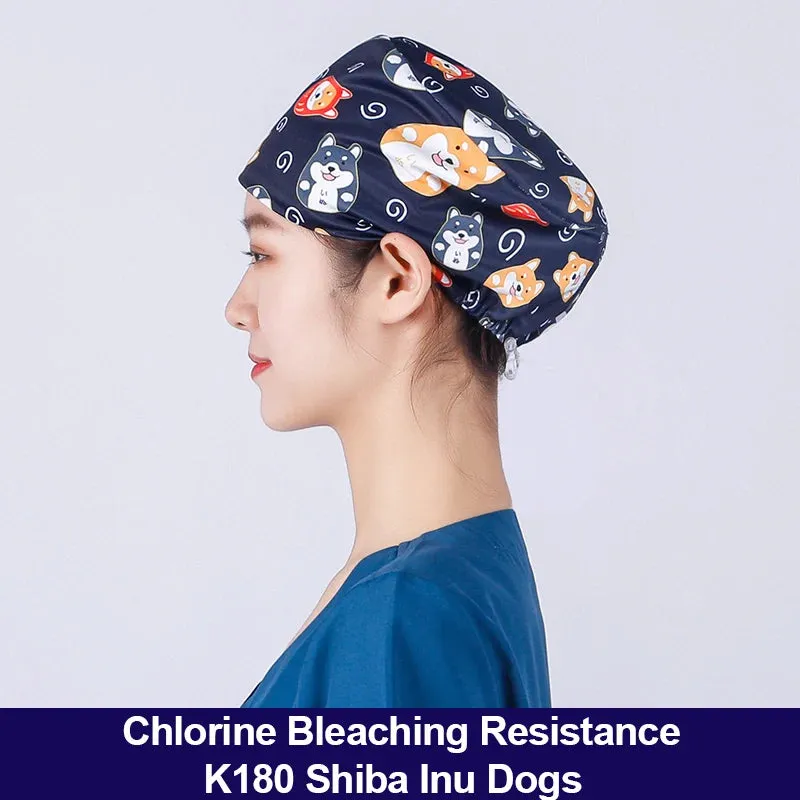 HC - Adjustable Scrub Hat: Silky satin finish, bleach-resistant, and no-fade durability