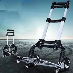 Home Fashion Portable Folding Trolley Tool Cart