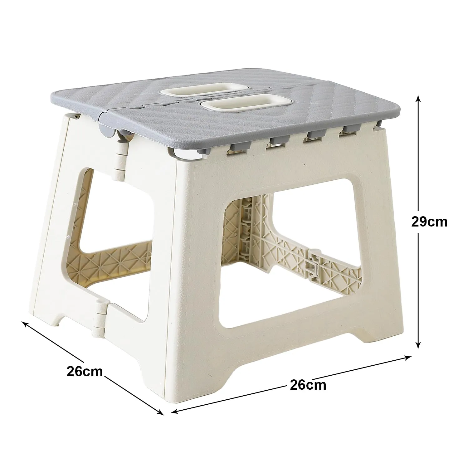 Homestic Collapsible Stool | Foldable Stool | Camping Stool | Stool for Outdoor-Fishing-Hiking-Gardening-Travel | Portable Stool | Stool for Travel | SJM-2311B | Grey