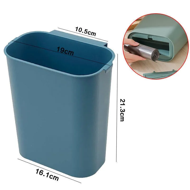 Household hanging folding trash can