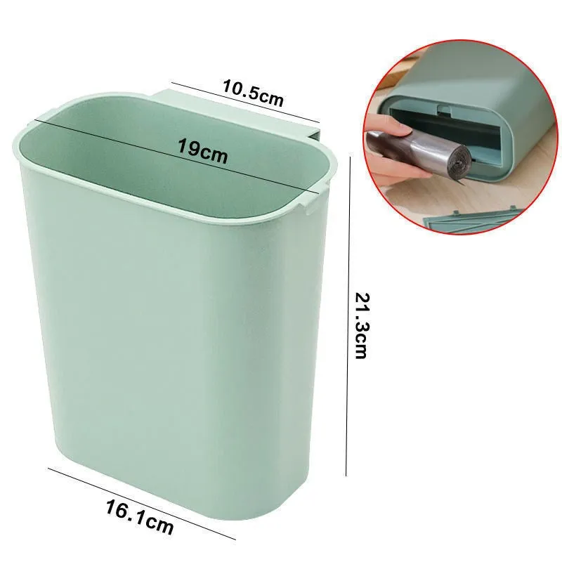 Household hanging folding trash can