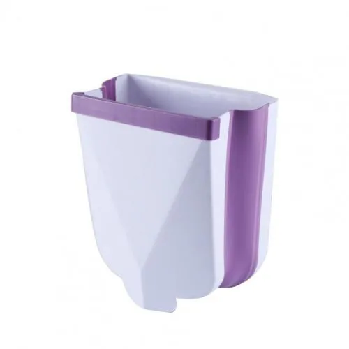 Household hanging folding trash can