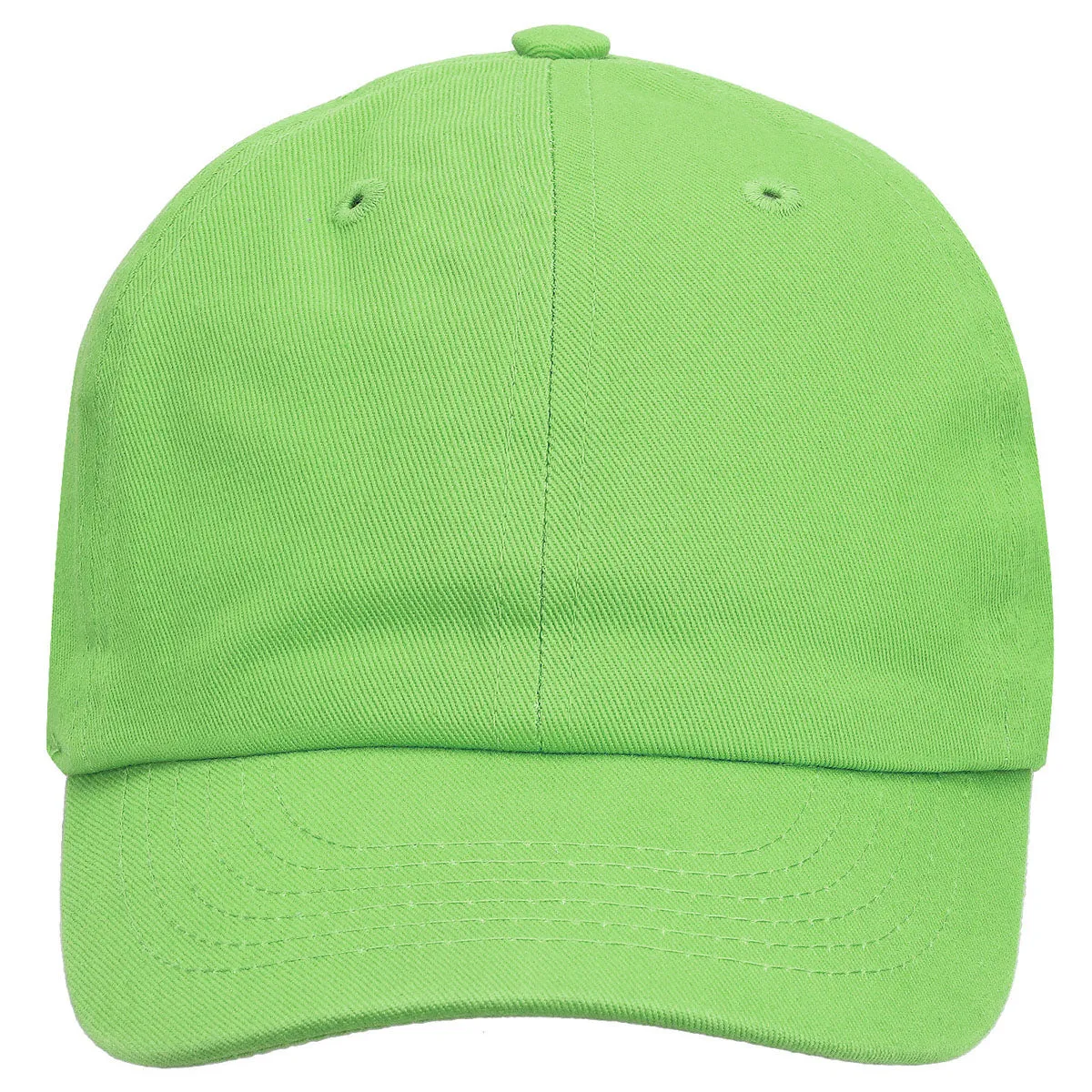 Kids Baseball Cap Cotton Adjustable Size - Light Green