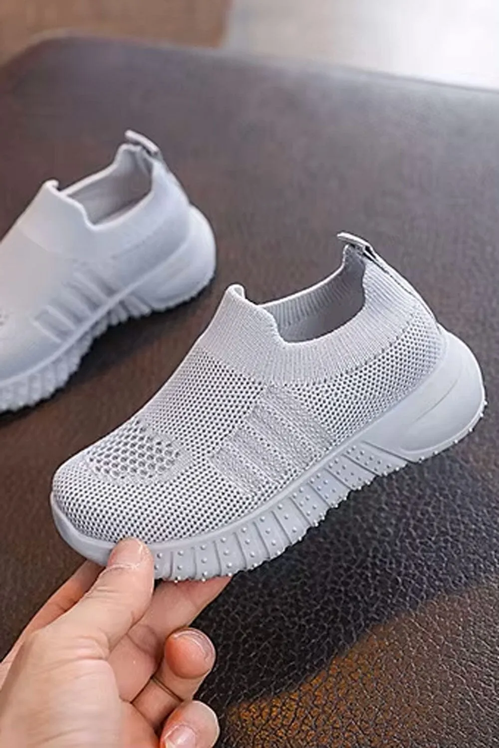 Kid's Lightweight Slip-On Knit Sneakers