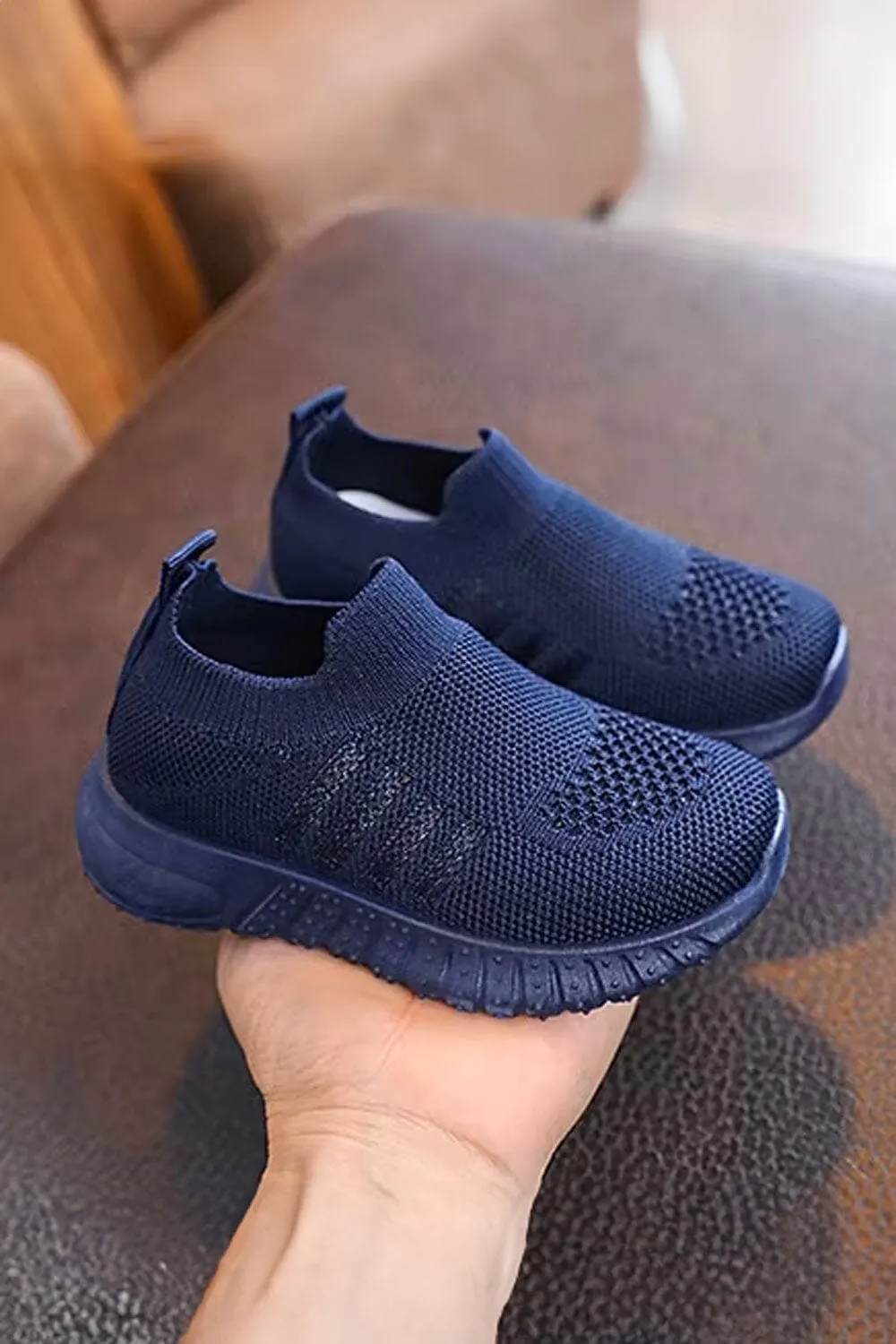 Kid's Lightweight Slip-On Knit Sneakers