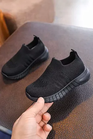 Kid's Lightweight Slip-On Knit Sneakers